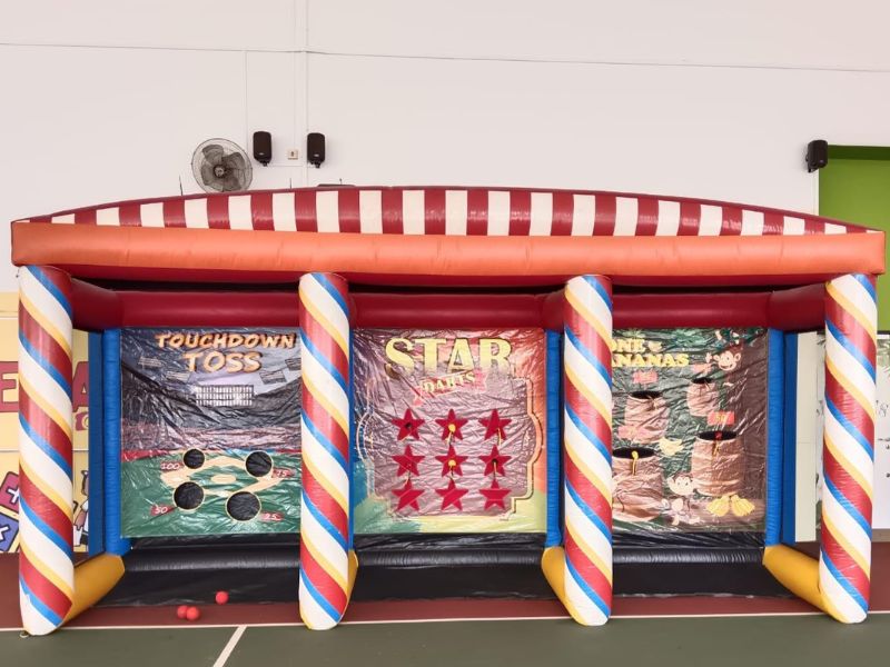 3-in-1 combo inflatable game rental for events