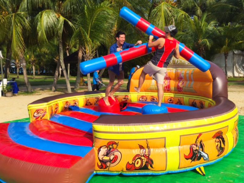 Gladiator coliseum inflatable jousting game rental Singapore