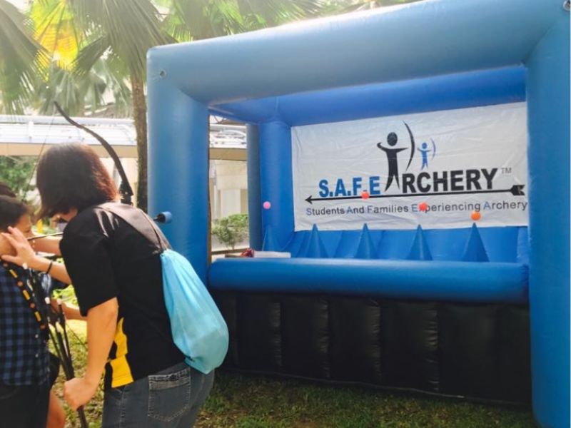 SAFE Archery inflatable game rental Singapore