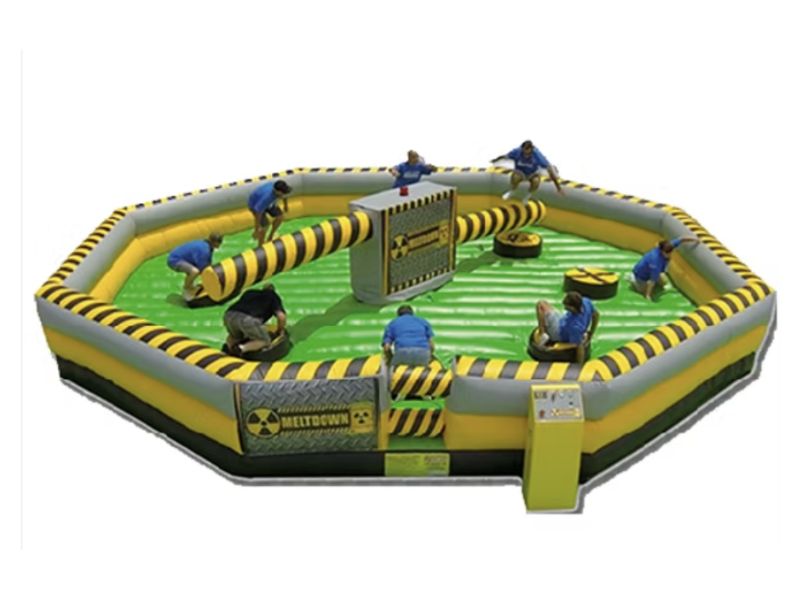 Meltdown wipeout inflatable game rental Singapore